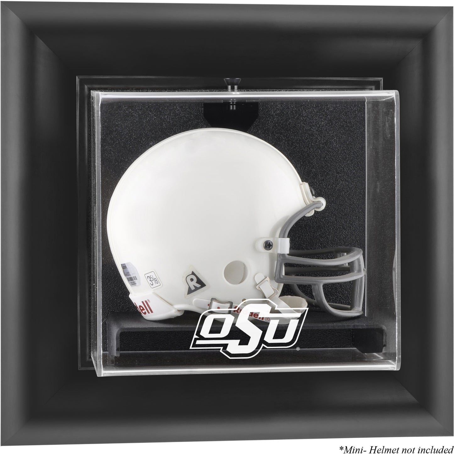 Oklahoma State Cowboys Black Framed Wall-Mountable Mini Helmet Display Case