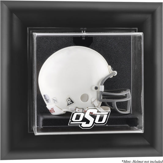 Oklahoma State Cowboys Black Framed Wall-Mountable Mini Helmet Display Case