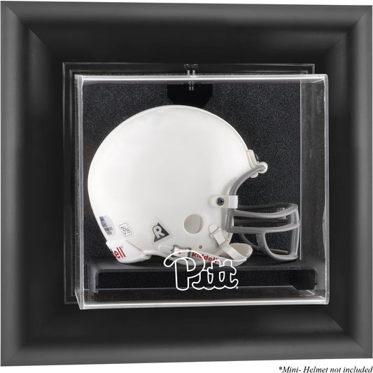 Pittsburgh Panthers Black Framed Wall-Mountable Mini Helmet Display Case
