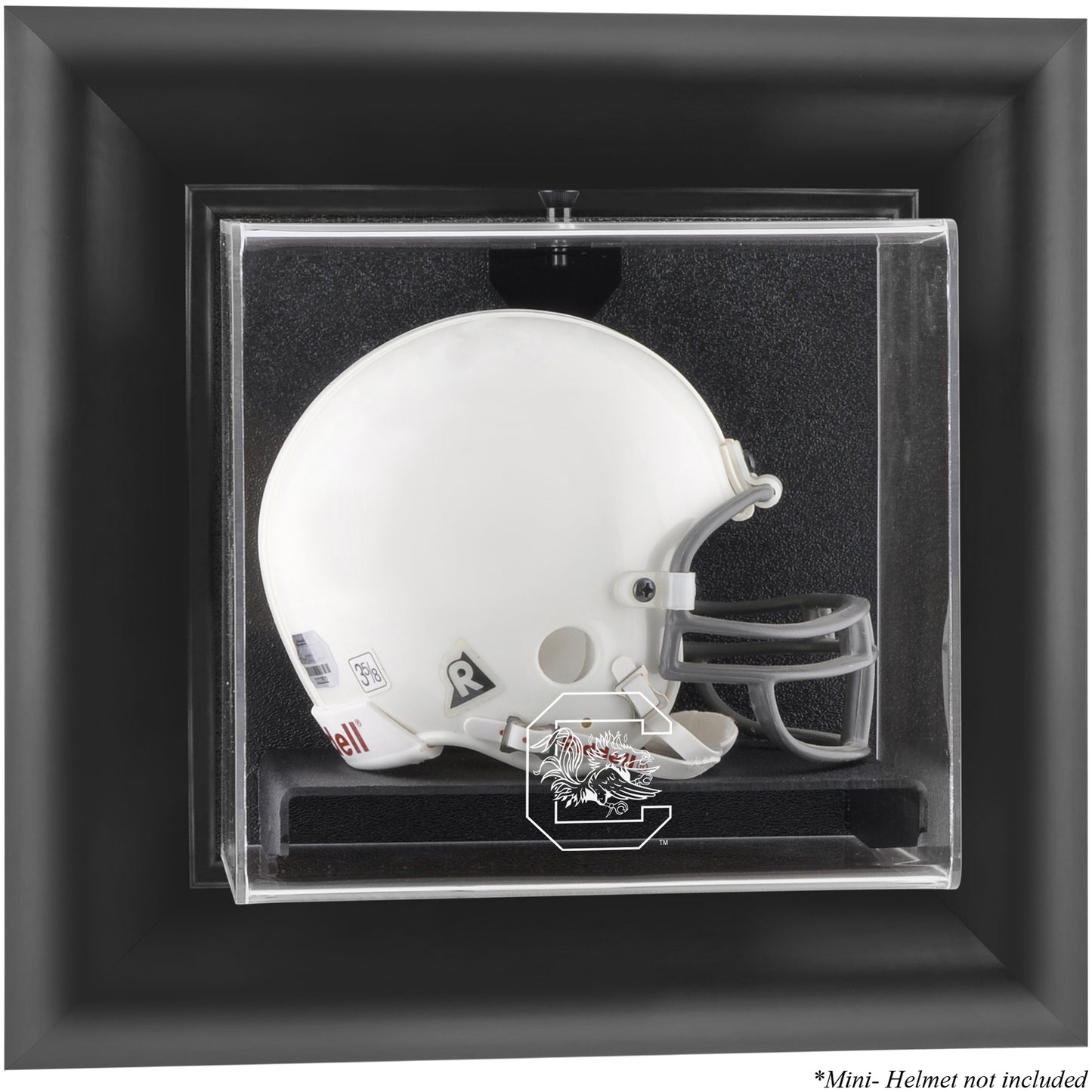 South Carolina Gamecocks Black Framed Wall-Mountable Mini Helmet Display Case