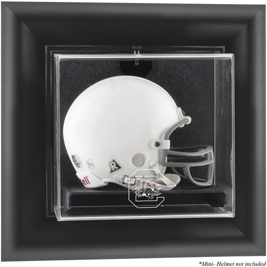 South Carolina Gamecocks Black Framed Wall-Mountable Mini Helmet Display Case