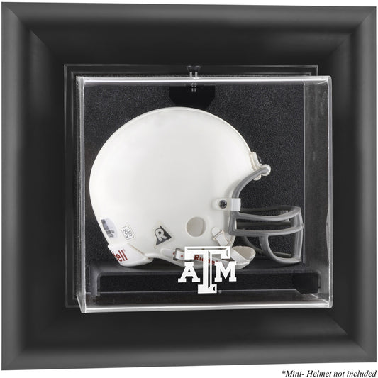 Texas A&M Aggies Black Framed Wall-Mountable Mini Helmet Display Case