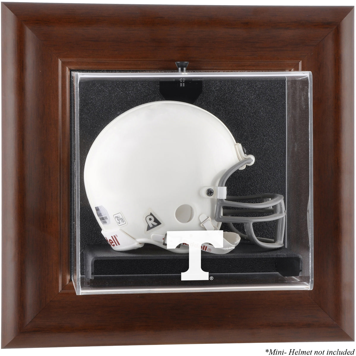 Tennessee Volunteers Brown Framed Wall-Mountable Mini Helmet Display Case