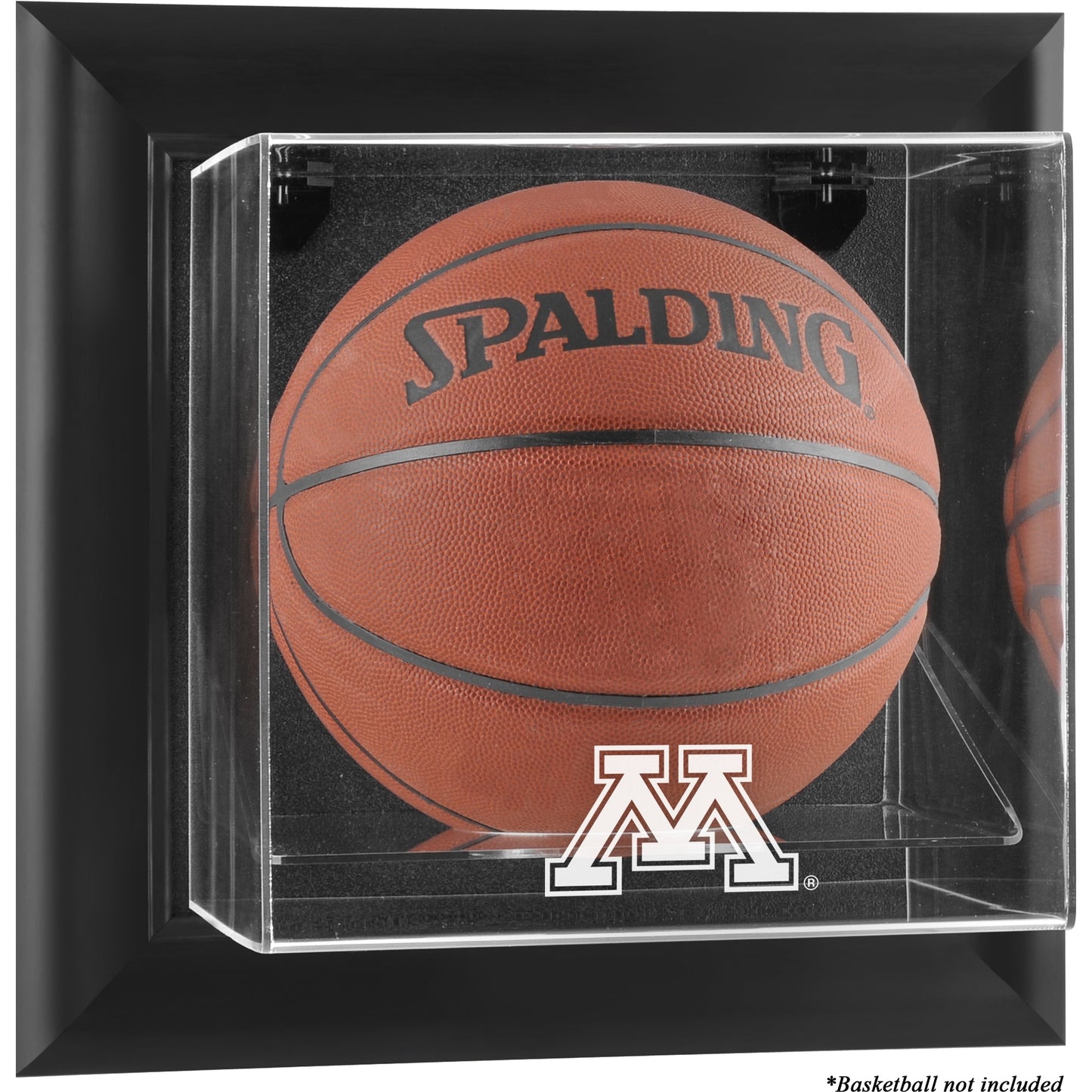 Minnesota Golden Gophers Black Framed Wall-Mountable Basketball Display Case