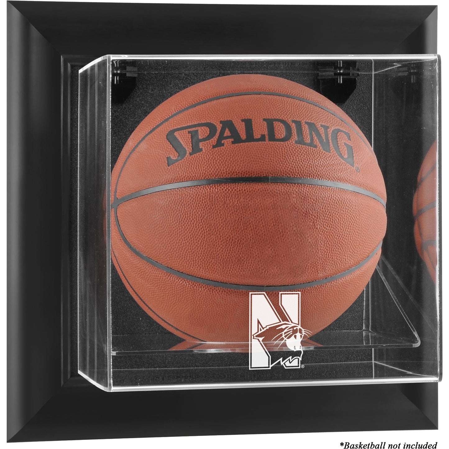 Northwestern Wildcats Black Framed Wall-Mountable Basketball Display Case