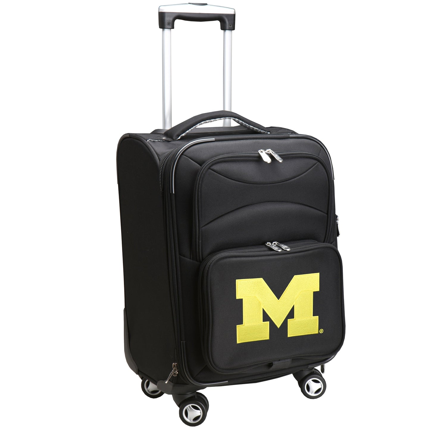 MOJO Black Michigan Wolverines 21" Softside Spinner Carry-On