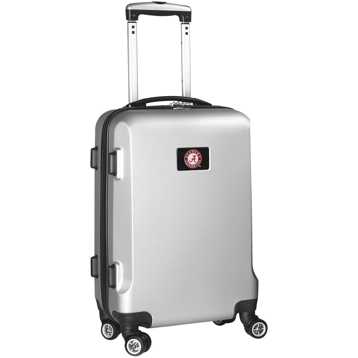 Silver Alabama Crimson Tide 20" 8-Wheel Hardcase Spinner Carry-On