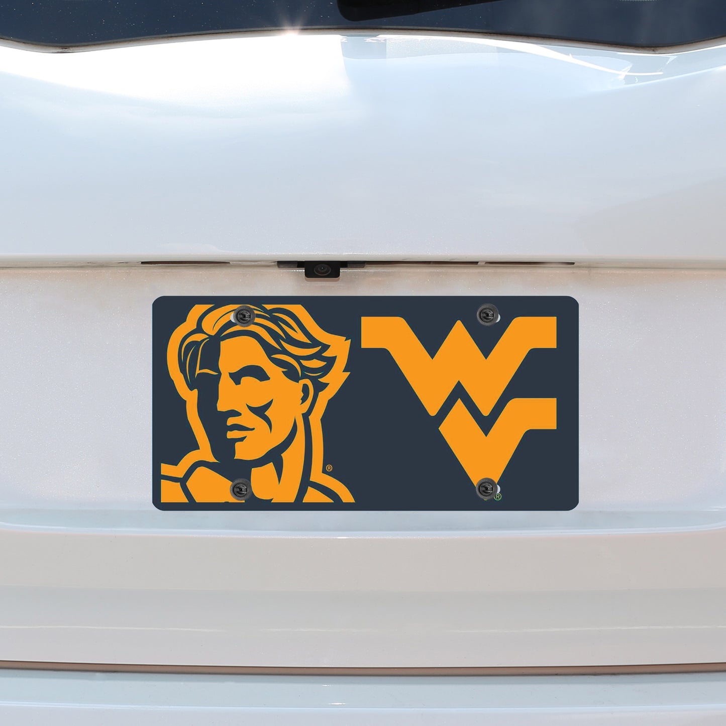 West Virginia Mountaineers Mega License Plate Inlaid