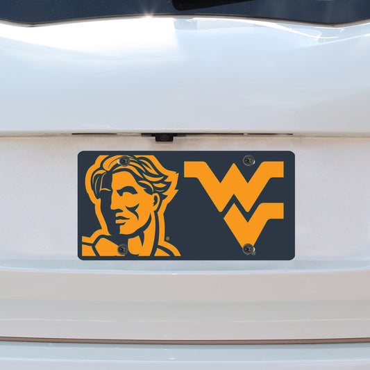 West Virginia Mountaineers Mega License Plate Inlaid