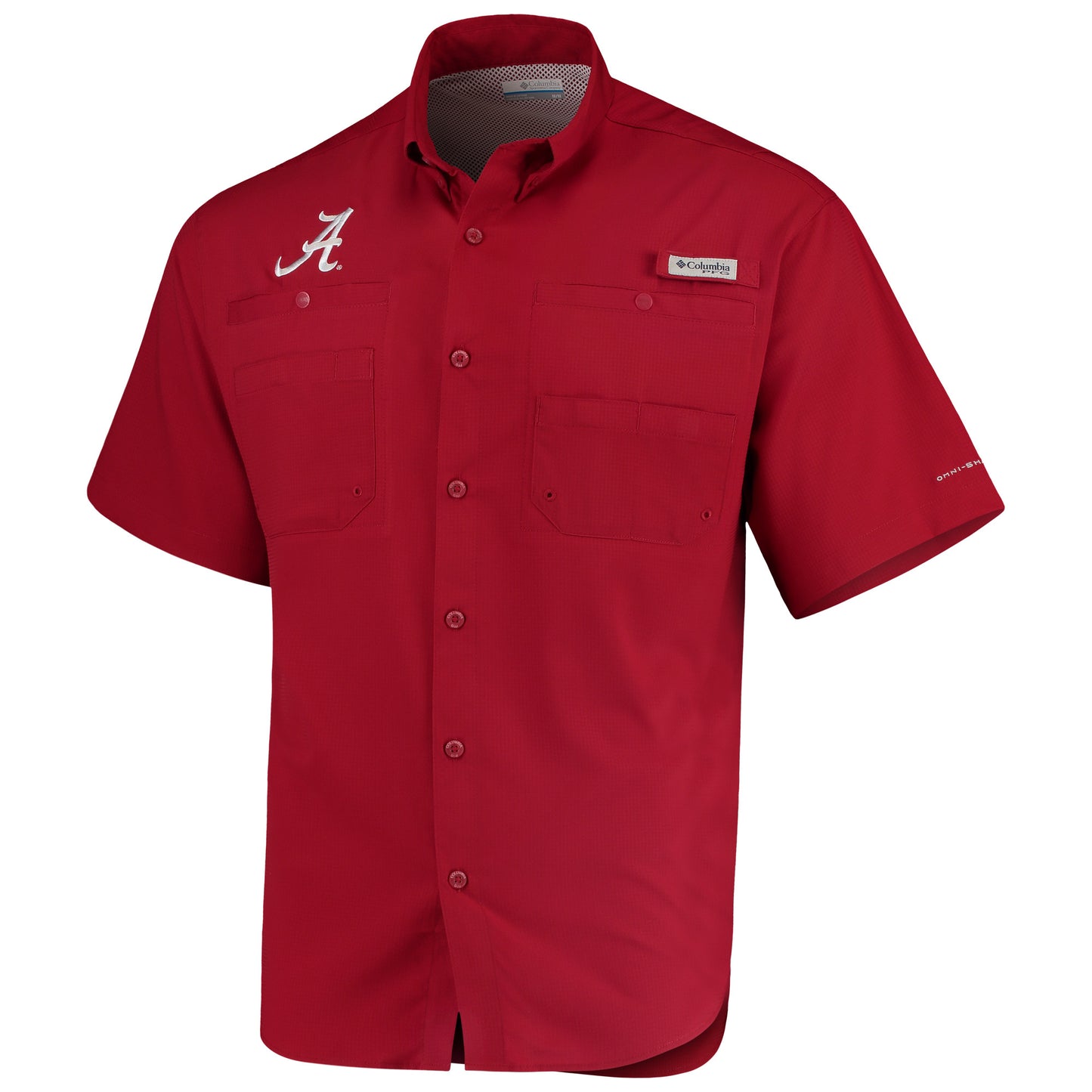 Men's Columbia Crimson Alabama Crimson Tide PFG Tamiami Shirt