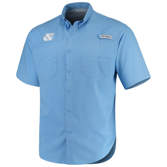 Men's Columbia Carolina Blue North Carolina Tar Heels PFG Tamiami Shirt