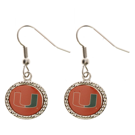 Women's Miami Hurricanes WinCraft Round Dangle Earrings