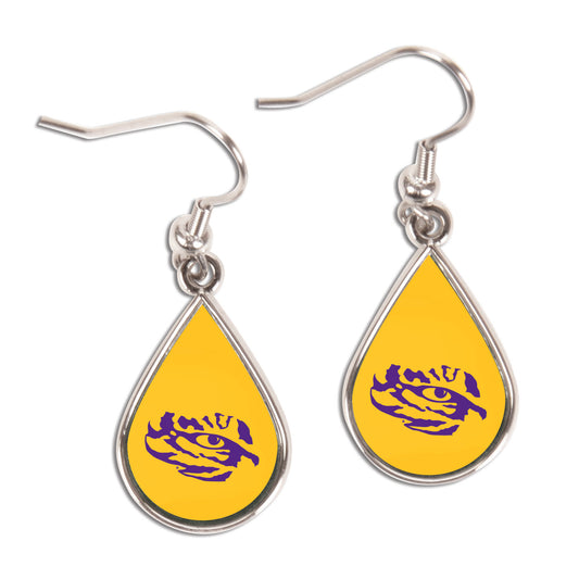 WinCraft LSU Tigers Tear Drop Dangle Earrings