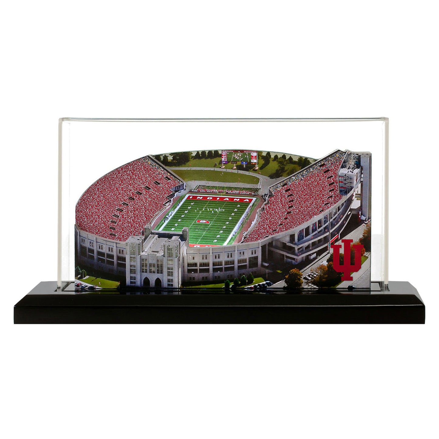 Indiana Hoosiers 9" x 4" Light Up Stadium with Display Case