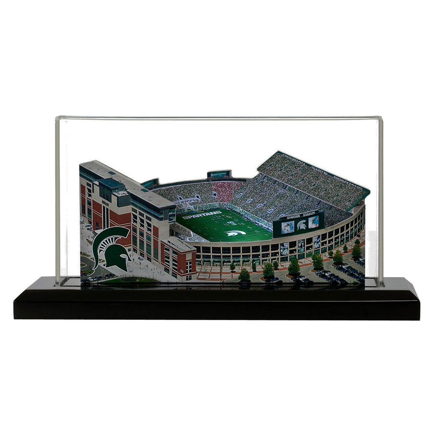 Michigan State Spartans 13" x 6" Light Up Stadium with Display Case