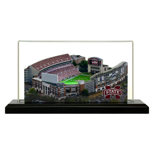 Mississippi State Bulldogs 19" x 9" Light Up Stadium with Display Case