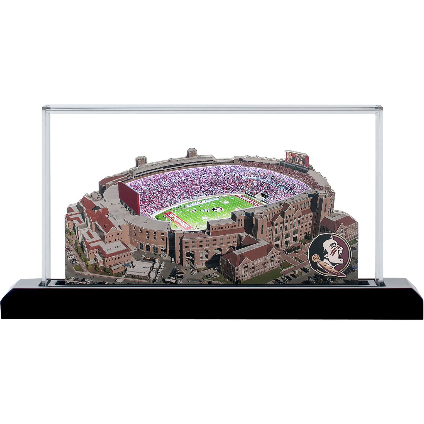 Florida State Seminoles 19" x 9" Light Up Stadium with Display Case