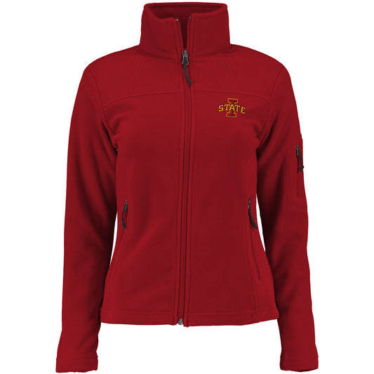 Women's Columbia Cardinal Iowa State Cyclones Give & Go Full-Zip Jacket