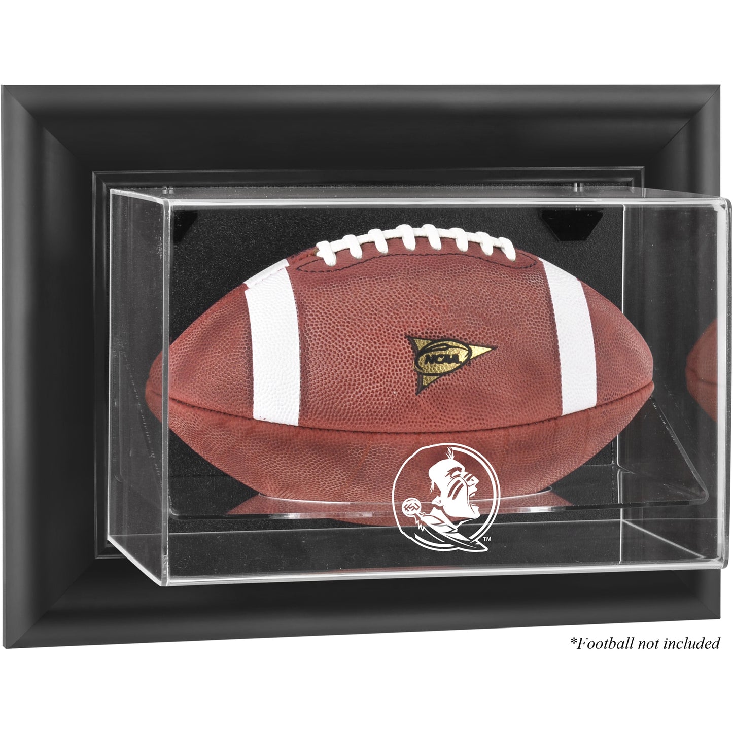 Florida State Seminoles (FSU) Black Framed (2014 - Present Logo) Wall-Mountable Football Case