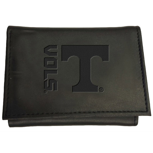 Men's Black Tennessee Volunteers Hybrid Tri-Fold Wallet