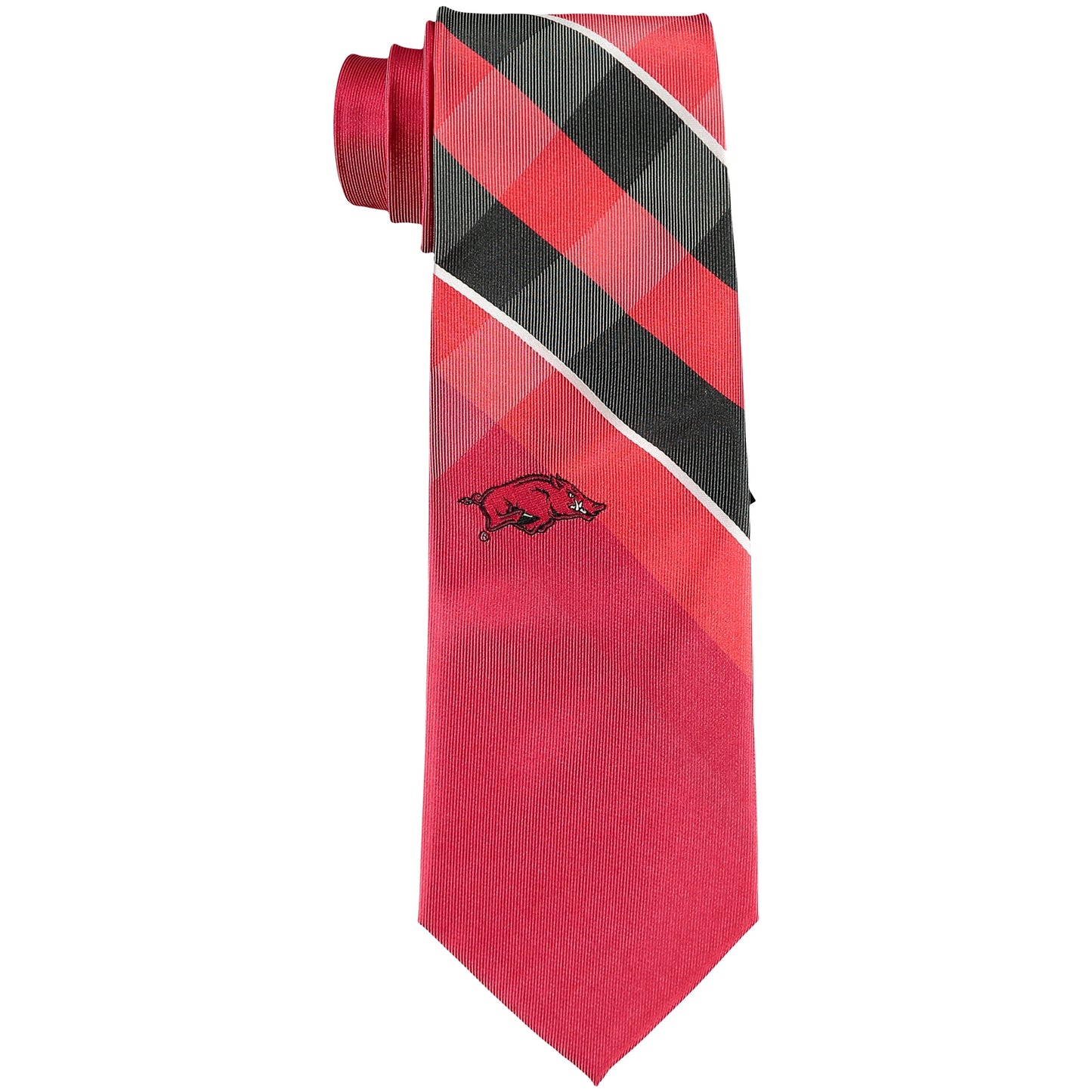 Men's Arkansas Razorbacks Woven Poly Grid Tie