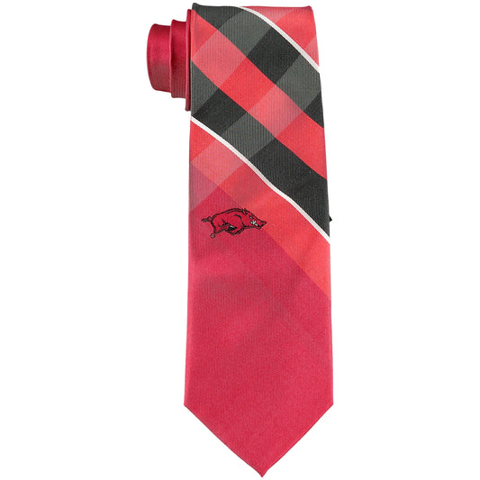 Men's Arkansas Razorbacks Woven Poly Grid Tie