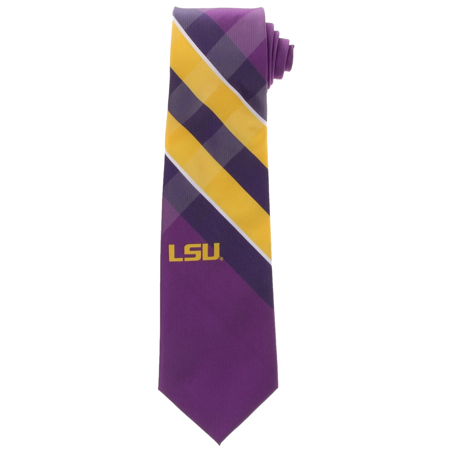 Men's LSU Tigers Woven Poly Grid Tie