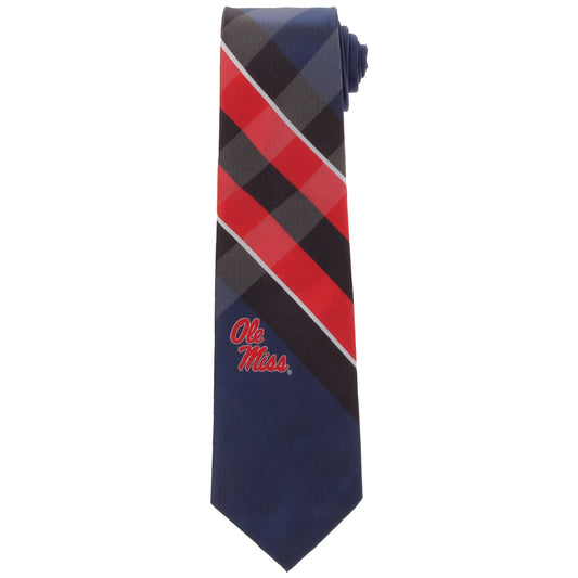 Men's Ole Miss Rebels Woven Poly Grid Tie