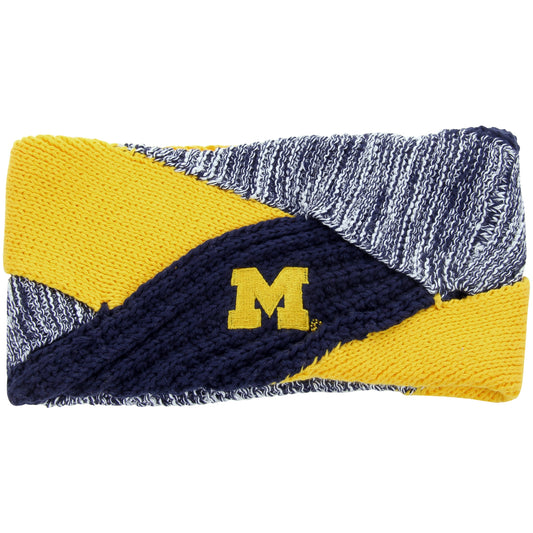 Women's ZooZatz Michigan Wolverines Criss Cross Headband