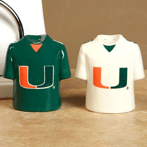 Miami Hurricanes Gameday Ceramic Salt & Pepper Shakers