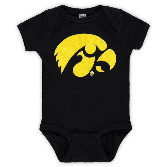 Infant Black Iowa Hawkeyes Big Logo Bodysuit