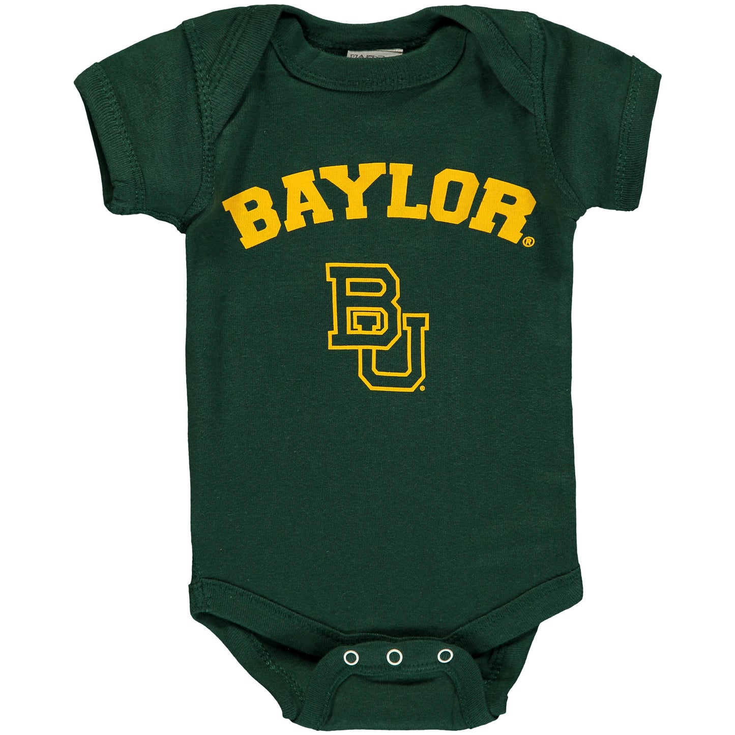 Infant Green Baylor Bears Arch Logo Bodysuit