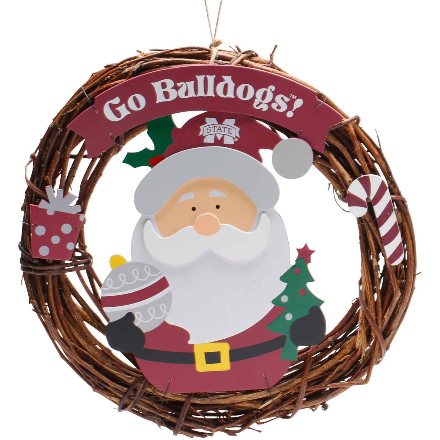 Mississippi State Bulldogs 13" Wreath