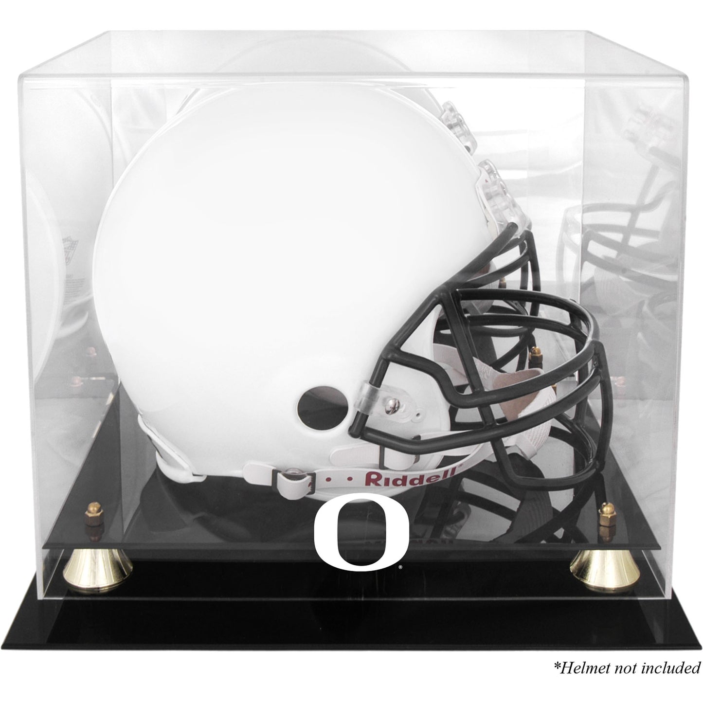 Oregon Ducks Golden Classic Team Logo Helmet Display Case with Mirrored Back