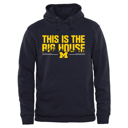 Men's Navy Michigan Wolverines Our House Pullover Hoodie