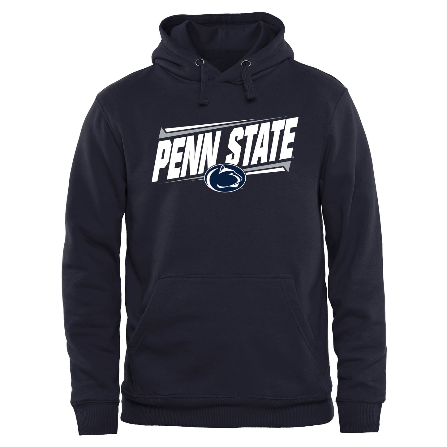 Men's Navy Penn State Nittany Lions Double Bar Pullover Hoodie