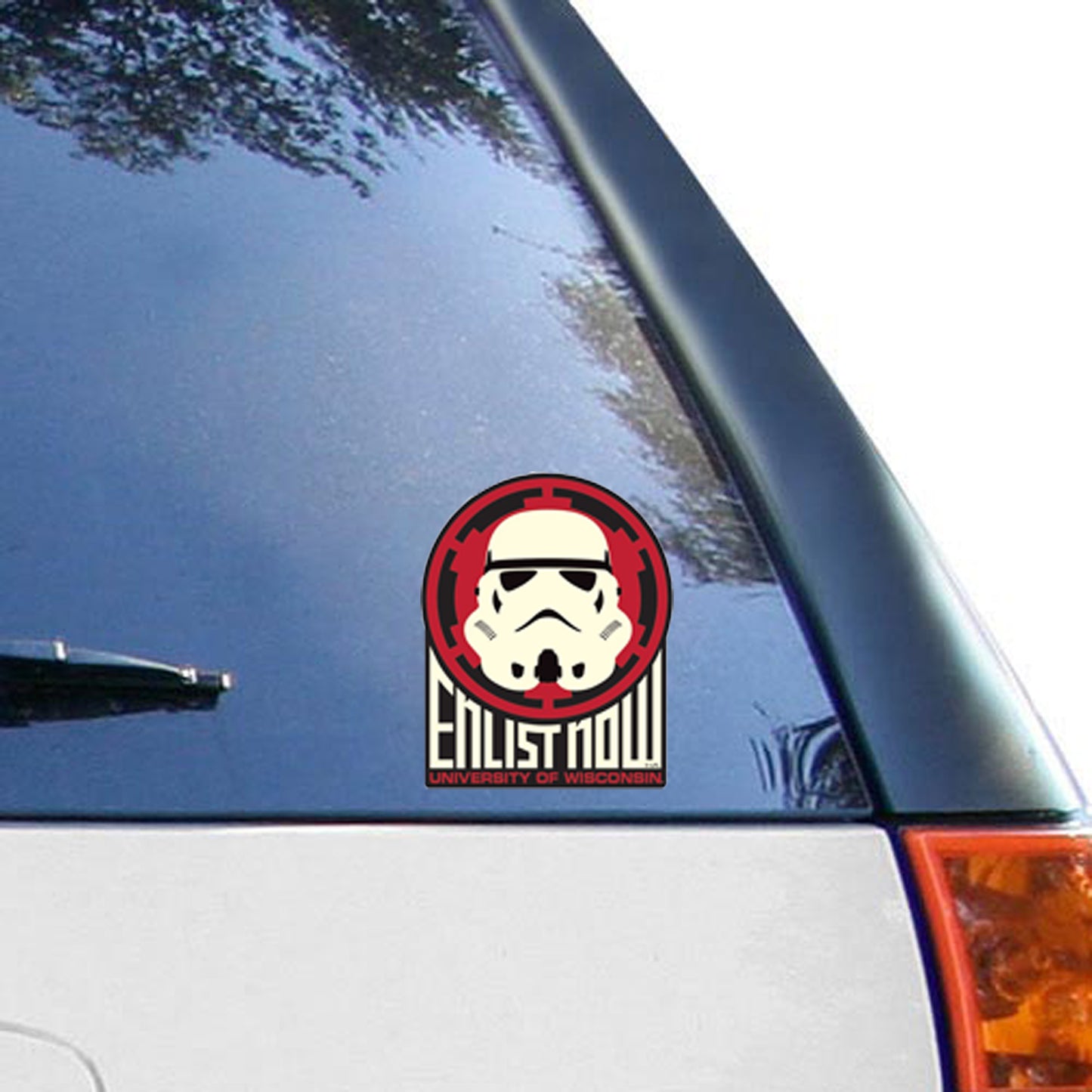 WinCraft Wisconsin Badgers 4" x 4" Star Wars Perfect Cut Storm Trooper Decal