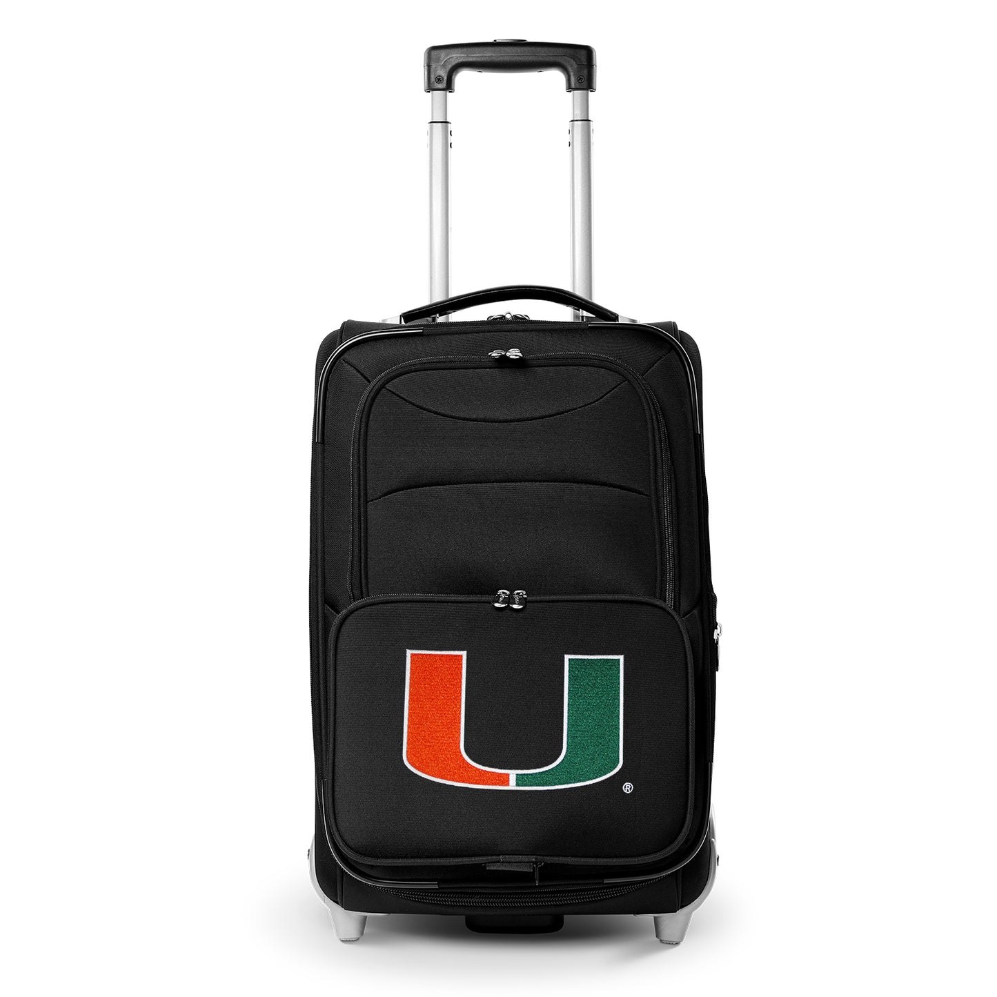 MOJO Black Miami Hurricanes 21" Softside Rolling Carry-On Suitcase