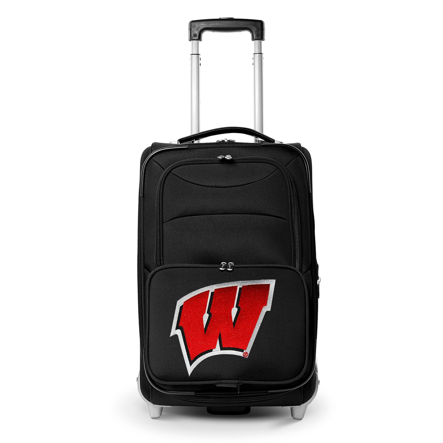 MOJO Black Wisconsin Badgers 21" Softside Rolling Carry-On Suitcase