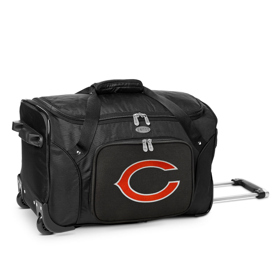 MOJO Black Chicago Bears 22" 2-Wheeled Duffel Bag