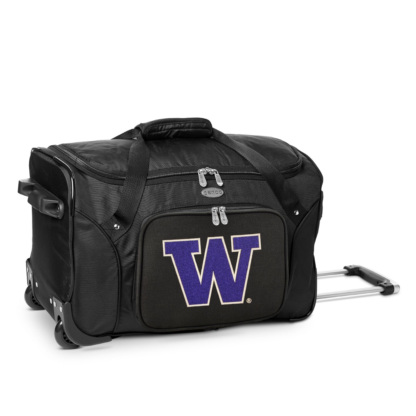 MOJO Black Washington Huskies 22" 2-Wheeled Duffel Bag