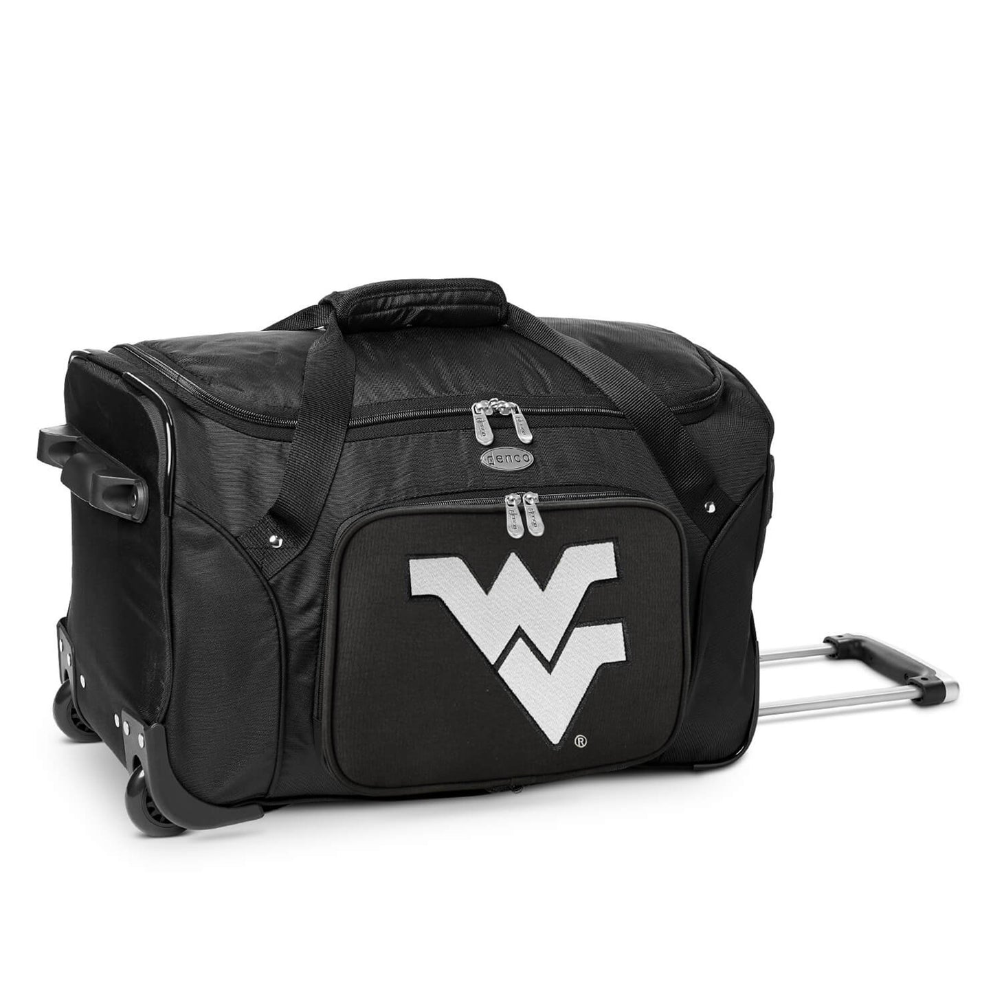 MOJO Black West Virginia Mountaineers 22" 2-Wheeled Duffel Bag