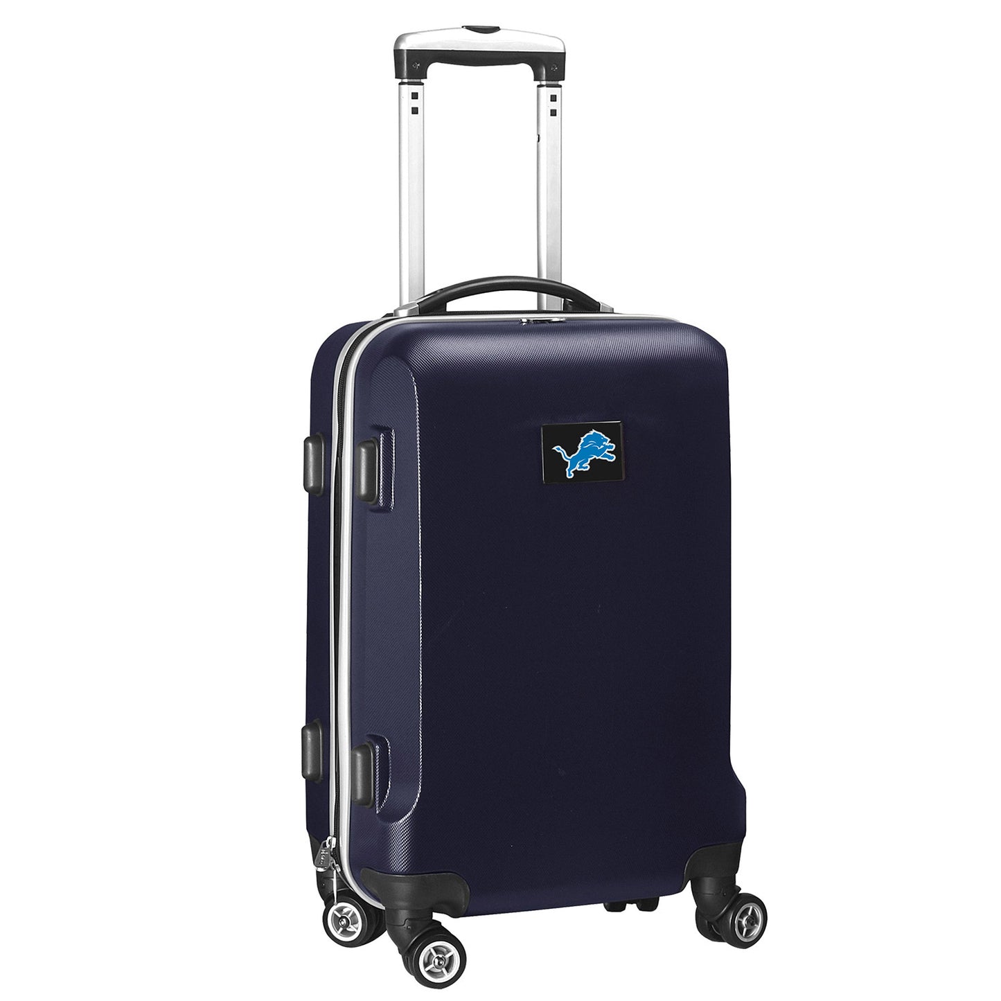 Navy Detroit Lions 20" 8-Wheel Hardcase Spinner Carry-On