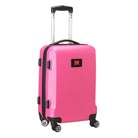 Pink Nebraska Huskers 20" 8-Wheel Hardcase Spinner Carry-On