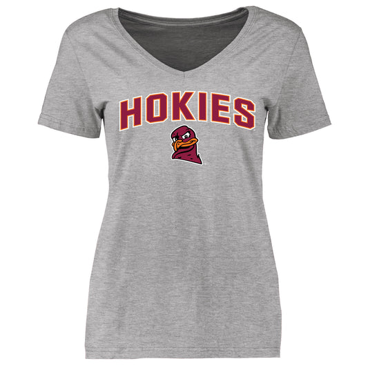 Women's Ash Virginia Tech Hokies Proud Mascot T-Shirt