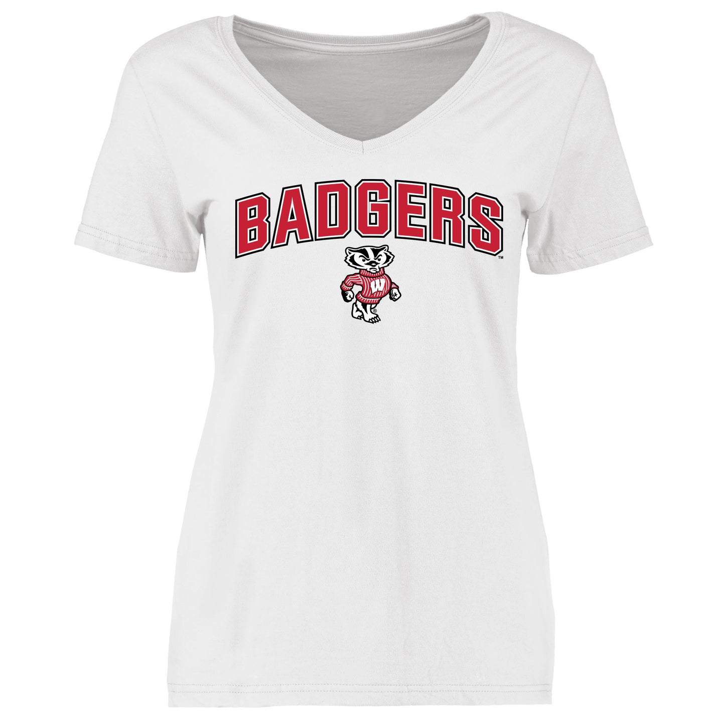 Women's White Wisconsin Badgers Proud Mascot T-Shirt