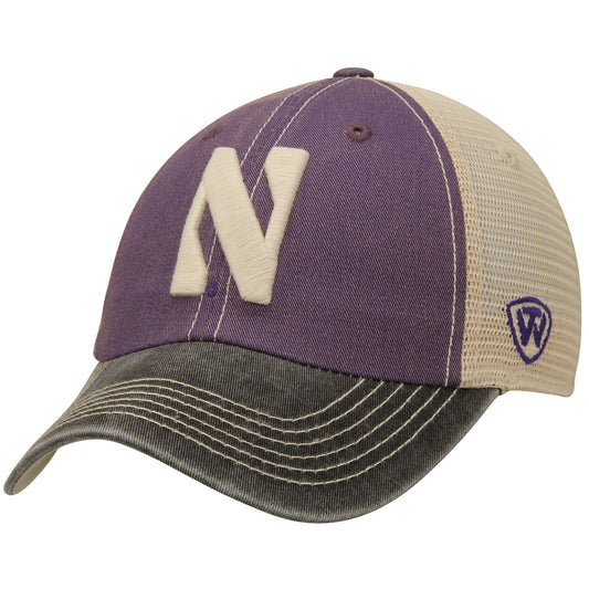 Men's Top of the World Purple/Tan Northwestern Wildcats Offroad Trucker Hat