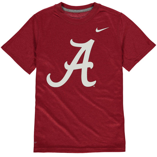 Youth Nike Alabama Crimson Tide Crimson Logo Legend Performance T-Shirt