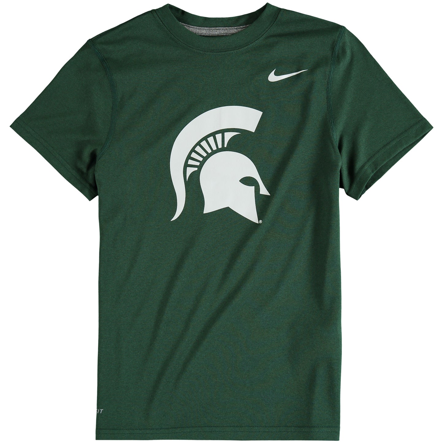 Youth Nike Michigan State Spartans Hunter Green Logo Legend Performance T-Shirt