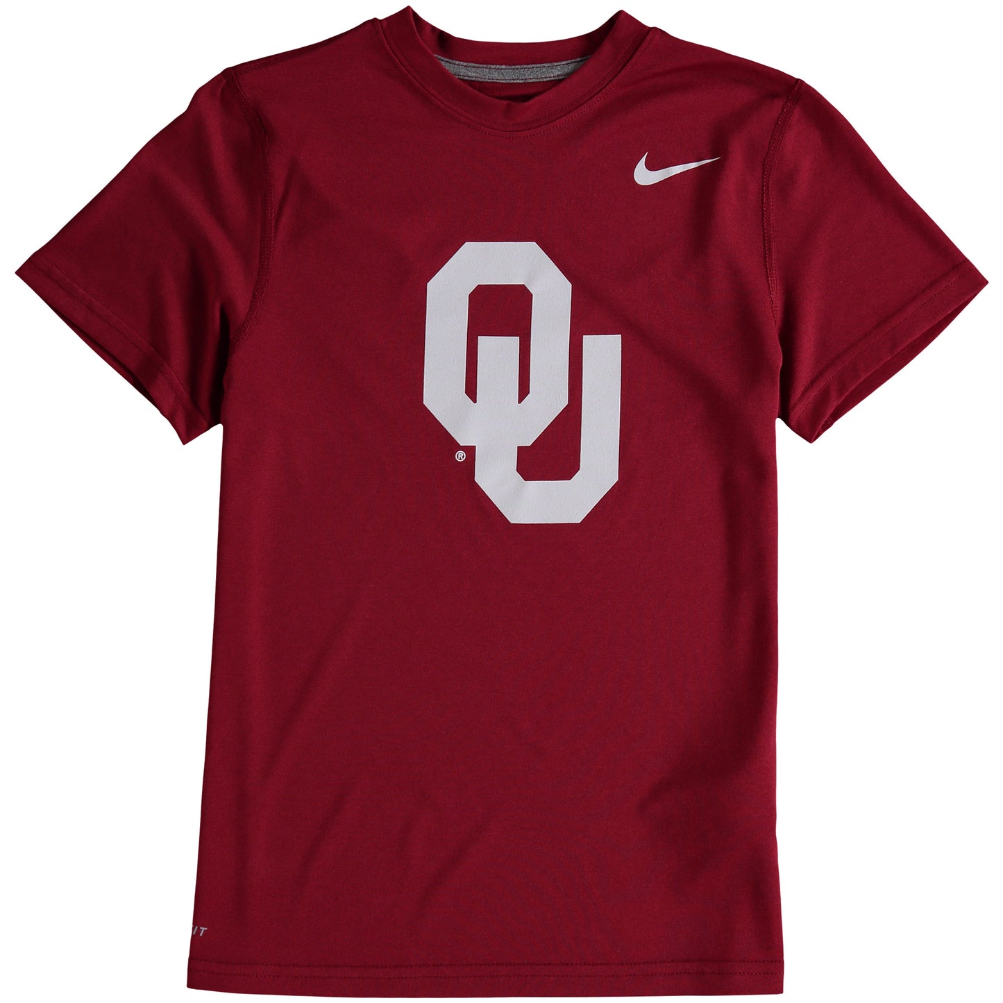 Youth Nike Oklahoma Sooners Crimson Logo Legend Performance T-Shirt